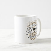 Mug Mens Funny Whiskey 75e anniversaire (Devant droit)