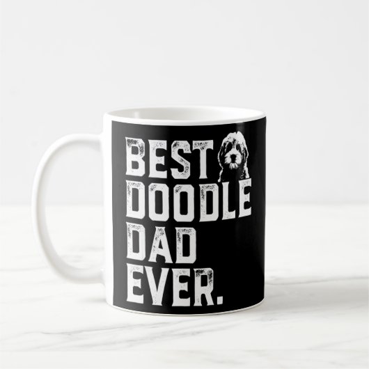 Mug Mens Goldendoodle Papa Meilleur Doodle Papa Jamais (Gauche)