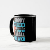 Mug Mens If Poppy Can't Fix It We's All Screved (Devant gauche)