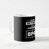 Mug Mens Je suis un Opa professionnel cadeau à la retr (Devant gauche)