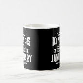 Mug Mens Kings Sont Nés En Janvier Cadeaux Anniversair (Centre)