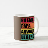 Mug Mens Lawyer Dad Legend Husband Wedding Father (Devant droit)