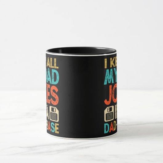 Mug Mens Mens Daddy DAD JOKES DAD BASE Database (Centre)