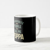 Mug Mens Mes Favoris Appelent Moi Poppa (Devant droit)