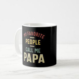 Mug Mens Mes Favoris Appelez-Moi Papa Cadeau