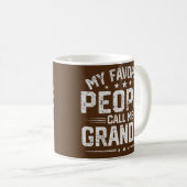 Mug Mens Mes Gens Favoris M'Appelent Grand-Mère Drôle (Devant droit)