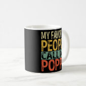 Mug Mens Mes Gens Favoris M'Appelent Poppa Drôle Papa (Devant droit)