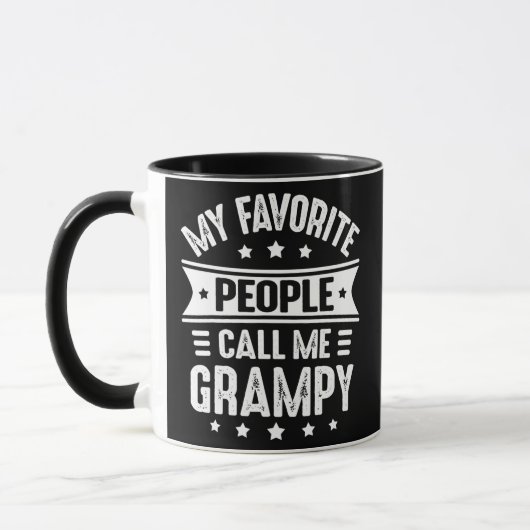 Mug Mens Mes gens préférés m'appellent Grampy Père (Gauche)
