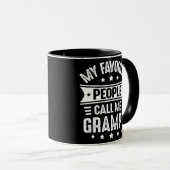 Mug Mens Mes gens préférés m'appellent Grampy Père (Devant droit)