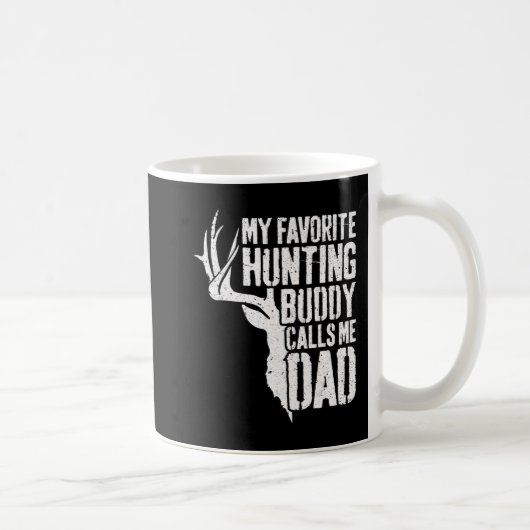 Mug Mens Mon Époux De Chasse Favorite M'Appelle Papa D (Droite)