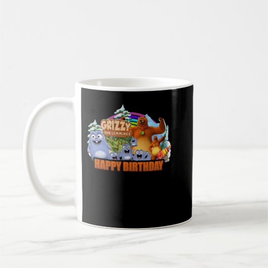 Mug Mens Mon Grizzy Favori Et Lemmings Funny Kids Gi (Gauche)