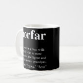 Mug Mens Morfar Définition Funny Noun Grand-père défin (Devant gauche)