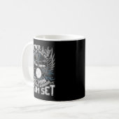 Mug Mens Never Underestimate An Old Man With A Drum Se (Devant gauche)