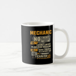 Mug Mens Non Je N'Ignore Pas Vous Humour Mécanique De