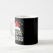 Mug Mens Papa Claus Christmas Lights Long Sleeve  (Devant gauche)