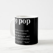 Mug Mens Pop Définition Funny Poppop Dictionnaire (Devant gauche)
