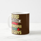 Mug Mens Pop Pop Parce que Grand-Père est pour les vie (Devant gauche)