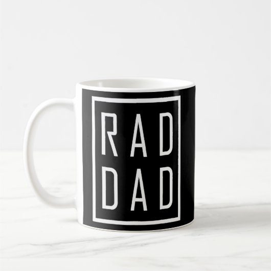 Mug Mens Rad Papa Cool Dads Conception pour les pères (Gauche)