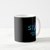 Mug Mens Reste Point-virgule Sensibilisation au Suicid (Devant droit)