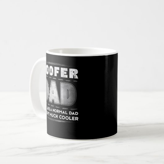 Mug Mens Roofer Papa Beaucoup de Fête des pères Glaciè (Devant gauche)