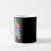 Mug Mens Snowboard Mountain Pine Tree Snowboard Love (Devant gauche)