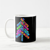 Mug Mens Snowboard Mountain Pine Tree Snowboard Love (Gauche)