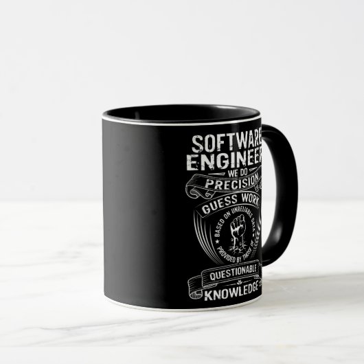 Mug Mens Software Engineer funny saying  (Devant droit)