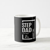Mug Mens Stepdad L'Homme Le Mythe La Légende Cadeau (Devant droit)