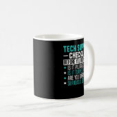 Mug Mens Tech Technical Support Checklist Computer Sys (Devant droit)
