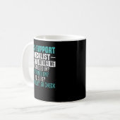 Mug Mens Tech Technical Support Checklist Computer Sys (Devant gauche)