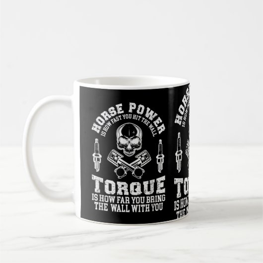 Mug Mens Tee for Car Guy, Voitures Mécanique & Fans de (Gauche)