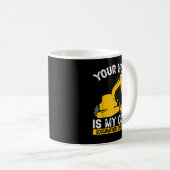 Mug Mens Votre Trou Est Mon But Constuction Travailleu (Devant droit)