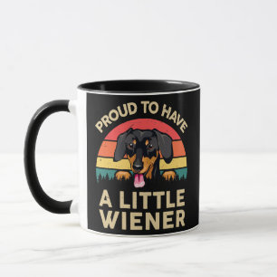 Mug Mens Weenie Chien Papa Fier D'Avoir Un Peu D'Épura
