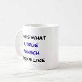 Mug mensch, vrai (Devant gauche)