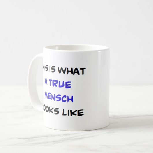 Mug mensch, vrai (Devant gauche)