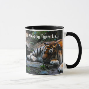 Mug Mensonge laissé de tigres de sommeil