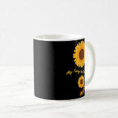 Mug Mental Health Semicolon Sunflower Suicide Preventi (Devant droit)