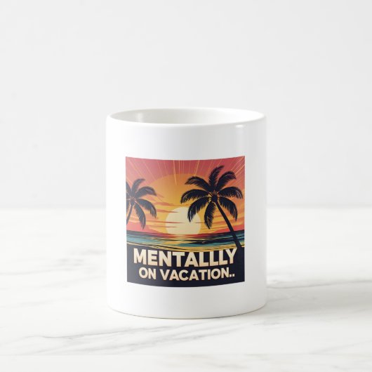Mug Mental on Vacation Rétro Summer Tee (Centre)