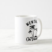Mug Mentalement en vacances (Devant droit)