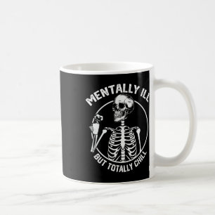 Mug Mentalement Mal Mais Totalement Chill Halloween Sq