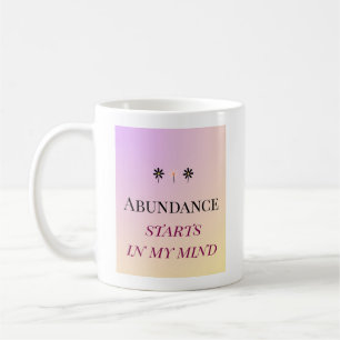 Mug Mentalité d'abondance – Fleurs d'abondance