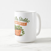 Mug Mentally Stable, Just Over-Potted Cute Plant Lover (Devant droit)