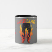 Mug Menteur, menteur, Pant est en feu (Centre)