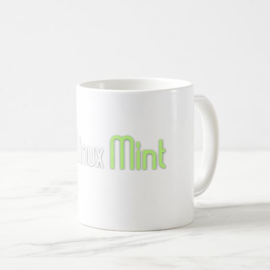 Mug Menthe de Linux (Devant droit)