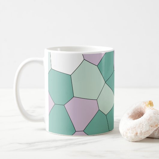 Mug Menthe et Violet (Avec donut)