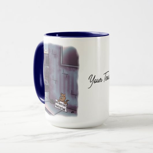 Mug Mention de chatte (Devant gauche)