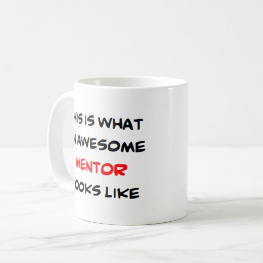 Mug mentor, génial (Devant gauche)