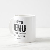 Mug Menu du jour (Devant gauche)