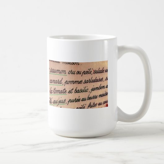 Mug Menu français (Droite)