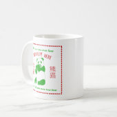 Mug Menu Takeout du restaurant chinois Texte personnal (Devant gauche)